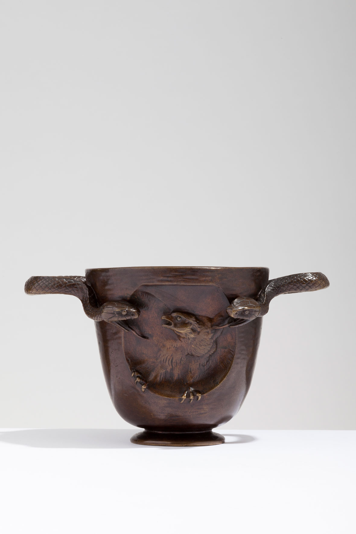 Edgar Brandt Snake Cachepot